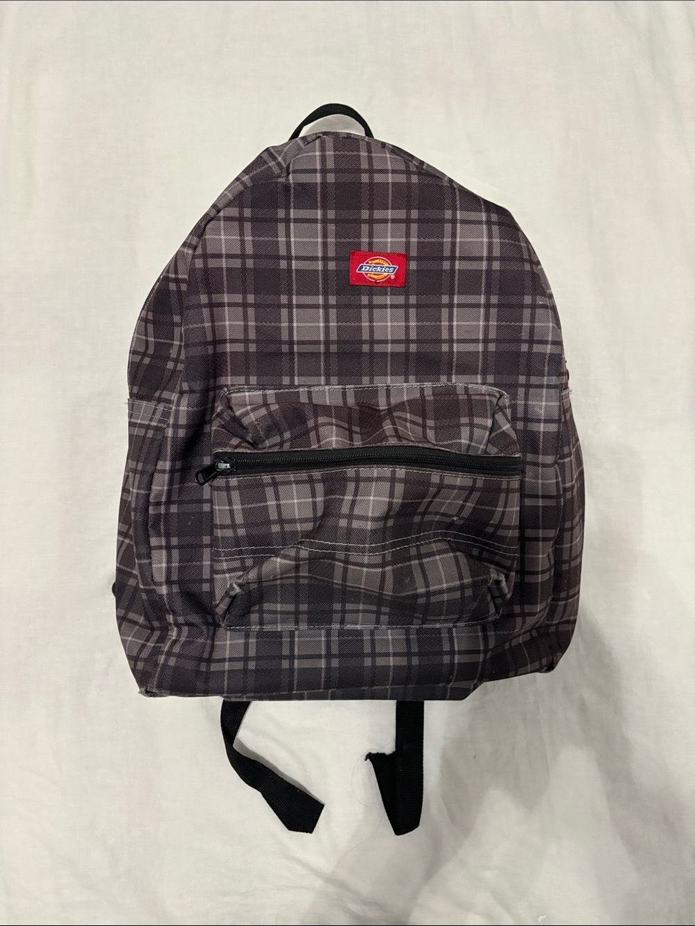 Dickies Plaid Gray & Black Backpack